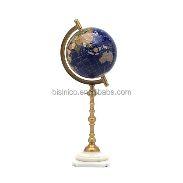 luxury decorative marble globe with bronze stand elegant marble floor standing globe for home decor - Decorative Globe luxury decorative marble globe with bronze stand elegant marble floor standing globe for home decor - Decorative Globe