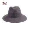 Custom Grey Wool Fedora Hat Mens