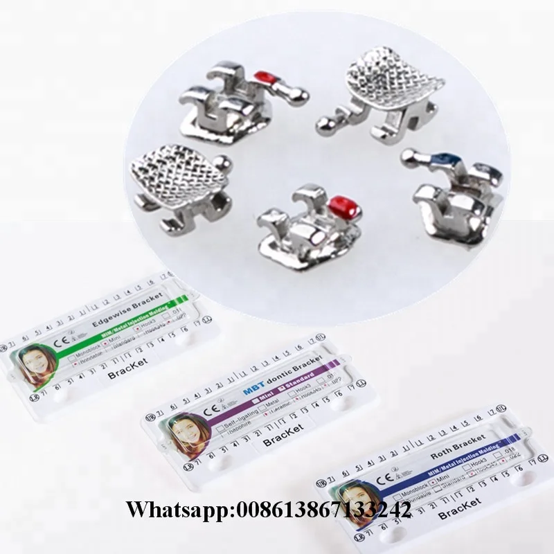 Oem Factory Price Orthodontic Bracket Edgewise Roth Mbt Mim Metal