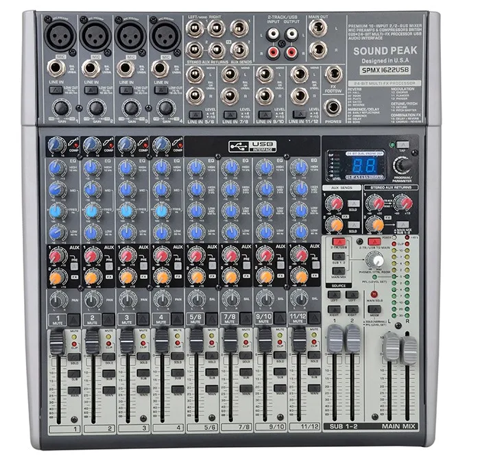 Accuracy Pro Audio X1622USB Professional 16Channel USB Sound Mixer