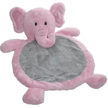 elephant baby plush play mat