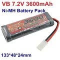 Rechargeable Original VB Power SC 7 2v 3600mAh Ni MH Battery Pack 0 2C 30A Tamiya