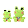 Bestdan hot sale green colour big eye frog prince plush toy cute cartoon for birthday present