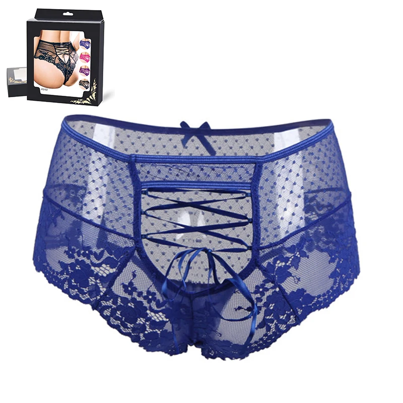 Women Underwear Sexy lingerie Seamless Panties G string Lace Tanga Mid waist Nylon Thongs S / M 