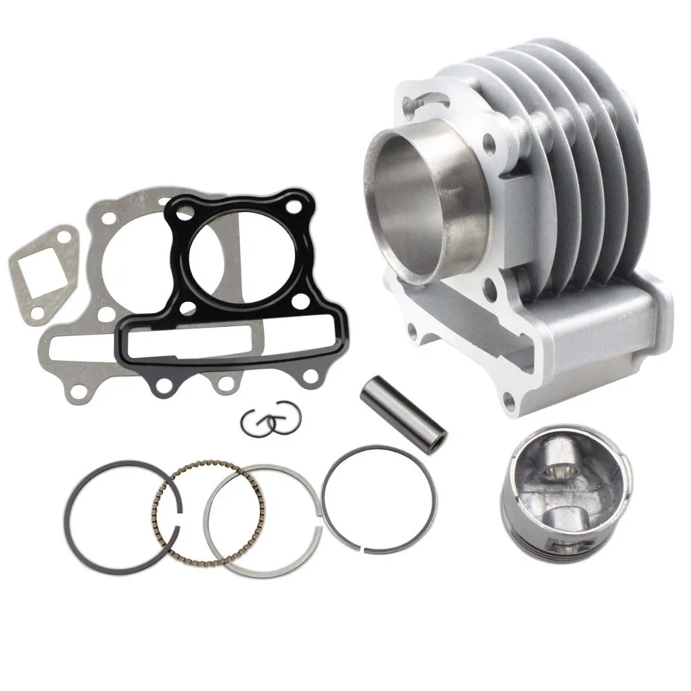 Motorcycle Engine Spare Part Gy6 80cc 47mm Big Bore Cylinder Kit For 