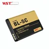 Shenzhen WST battery manufacturer 1200 mah 3.7v replacement all model battery for mobile phone Nokia BL-5C