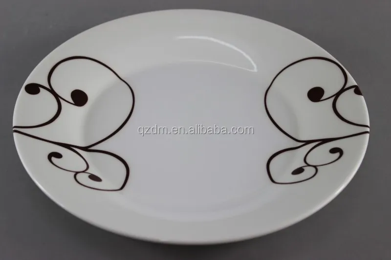Strong 10" Melamine Serving plate Custom-made print