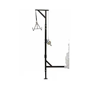 Hunting Deer Game Hoist Gambrel Swivel Hitch Lift System-Hang Deer and Game Easily onto Truck Bed. 500lb Capacity, Swivels 360 Degrees-Manual Hand-Crank