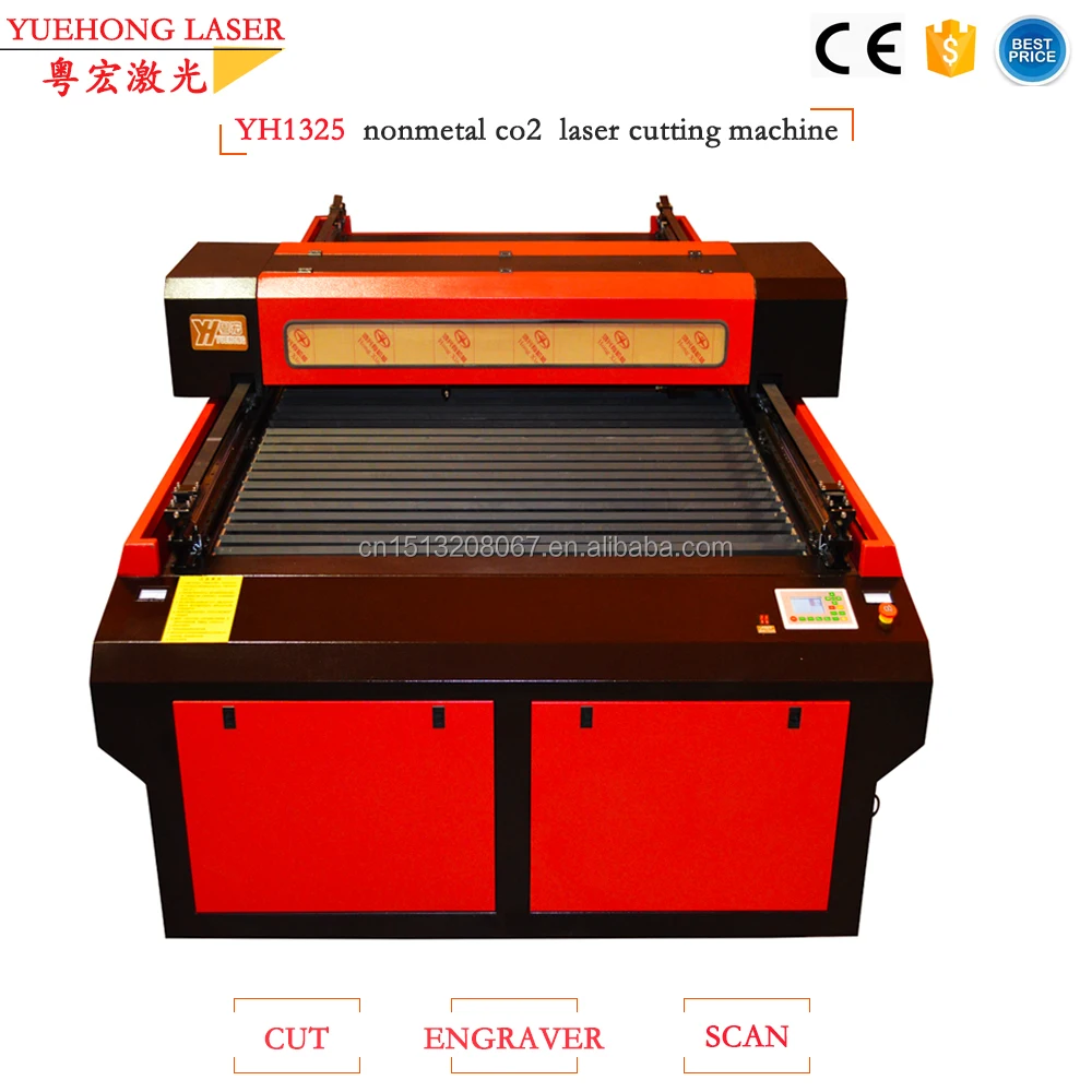 Yuehong Laser In China Co2 Laser Cutter For Cardboard 1300x2500cm 120watts Price Buy Laser