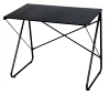small wood black comput writing desk computer game table