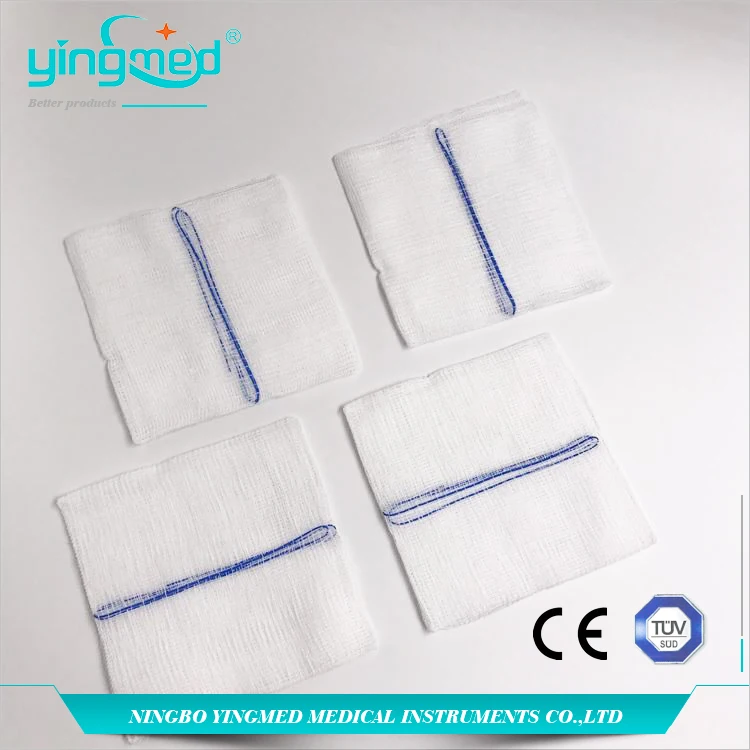 Medical Gauze Swab Piece With Radiopaque Thread Nonsterile Buy Gauze