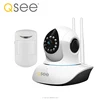 H.264 cctv security infrared remote control 360 wifi camera ip whit Wireless PTR Detector smart home automation kit