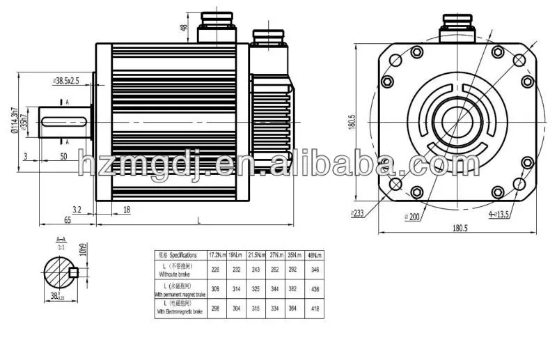 180ST-M17215 detail drawing