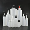 30ml 60ml 100ml 120ml 250ml 500ml 1000ml PE plastic glue twist top cap dropper bottle wholesales