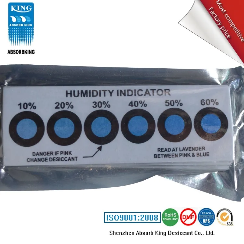 Electronic Component Humidity Indicator Cards Moisture Indicator Strips