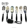 high quality detangling women human beautiful girl printed profesional hair brush