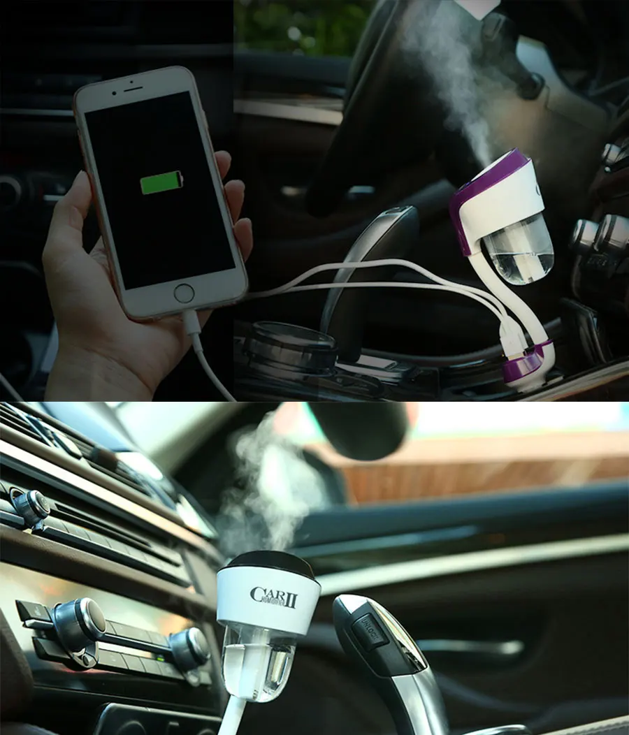 Popular Dual Usb Car Care Products Car Fragrance Aromatherapy Oil