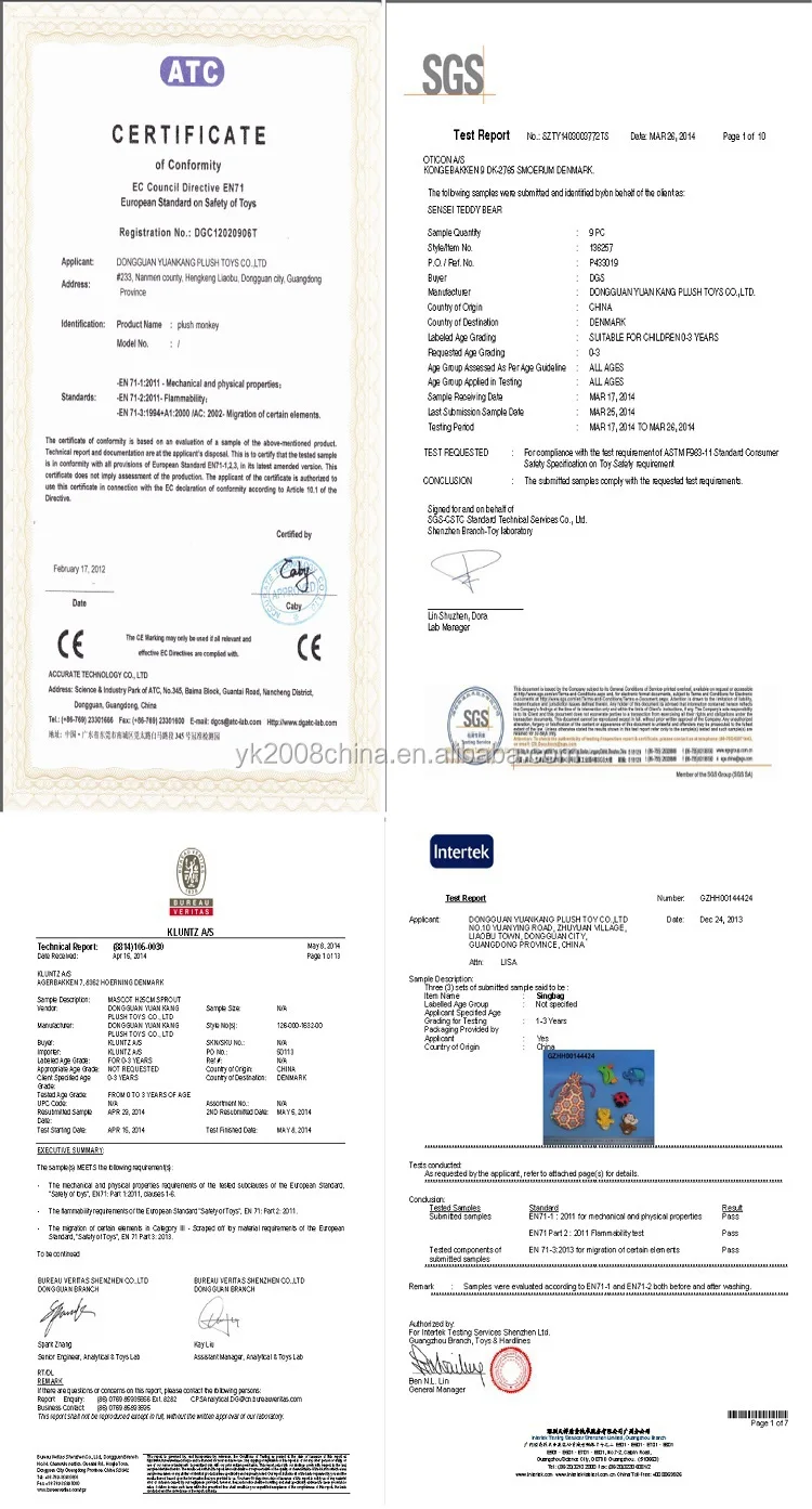test reports
