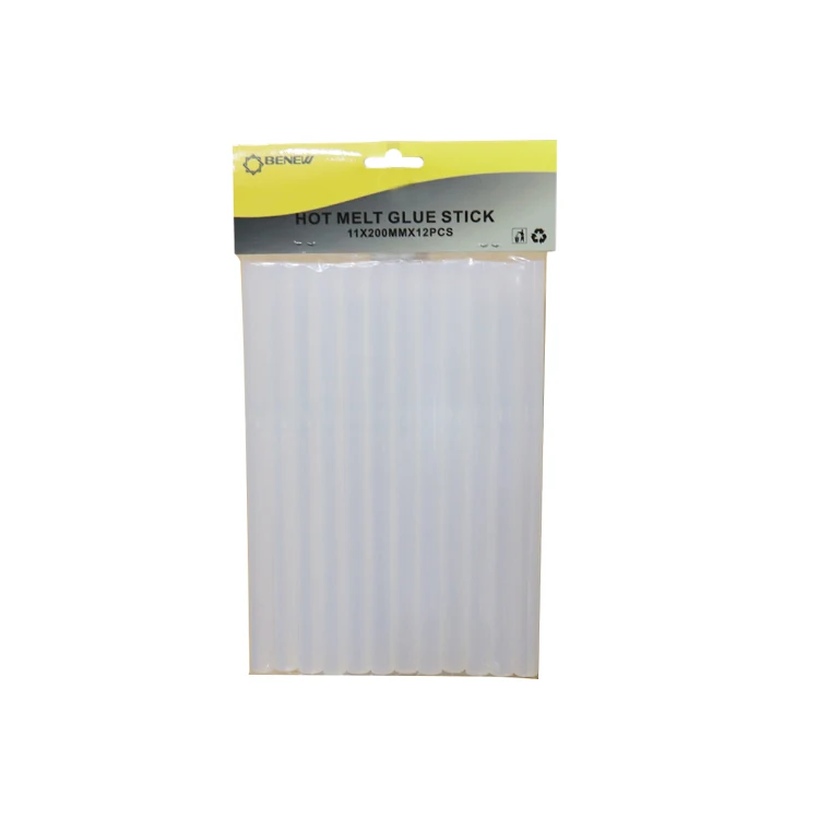 Head Card 10 Pcs Clear Hot Melt Glue Adhesive Sticks 11x 200 X 10mm For