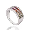 silver jewellery 925 sterling rainbow diamond latest wedding ring designs