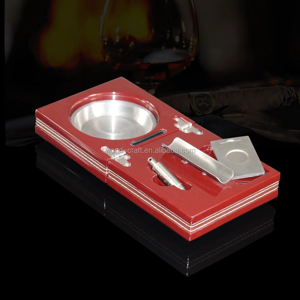 Foldable Premium Cigar Ashtray With Cigar Cutter & Puncher Buy Fancy