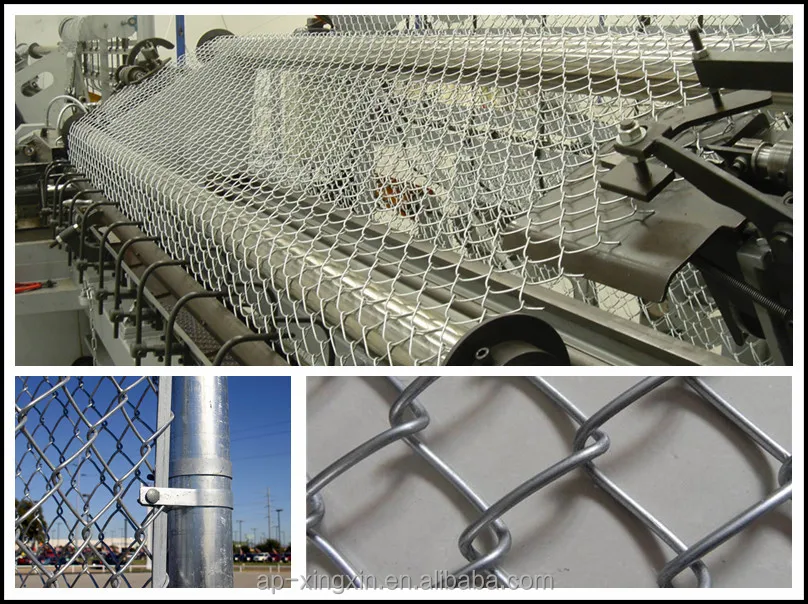Large Stock Square Wire Mesh Chain Link Fence,Chain Link Fence (knuckle