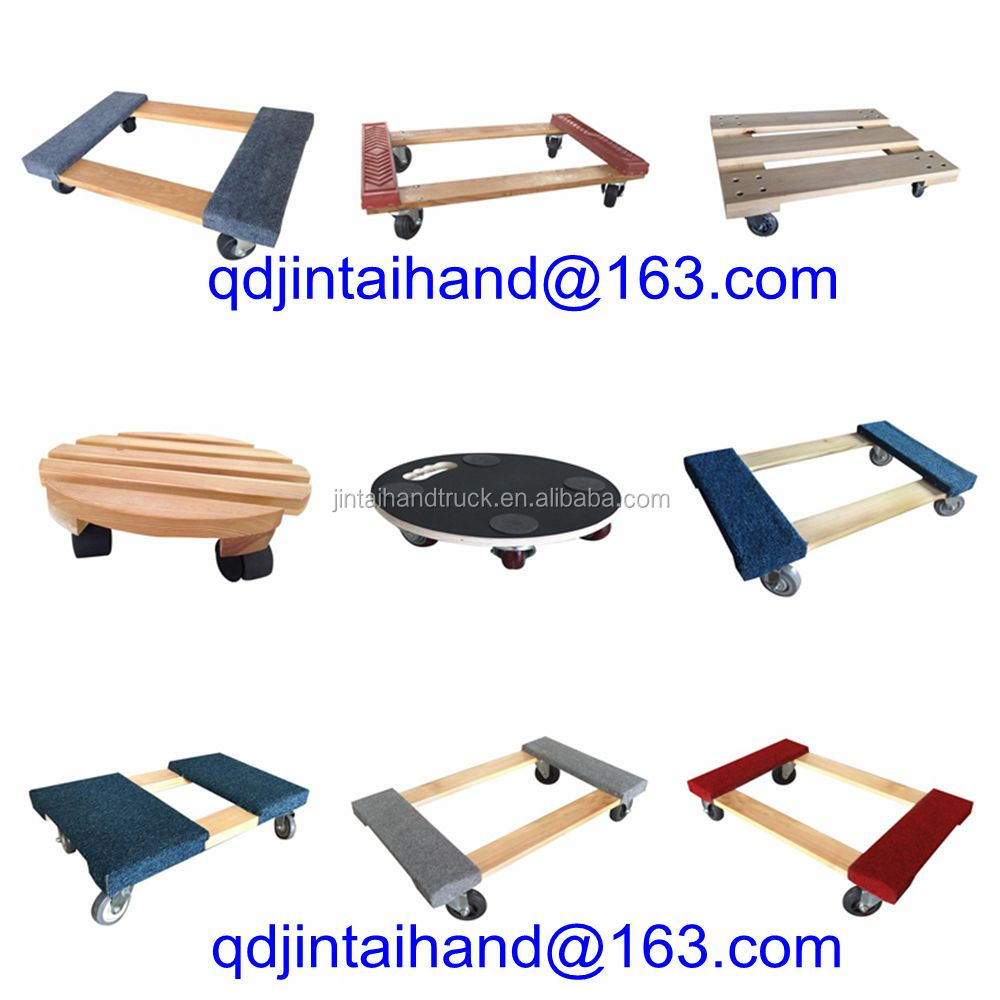 Wooden Moving Dolly With Carpet End 4" Calson Caster Buy Wooden