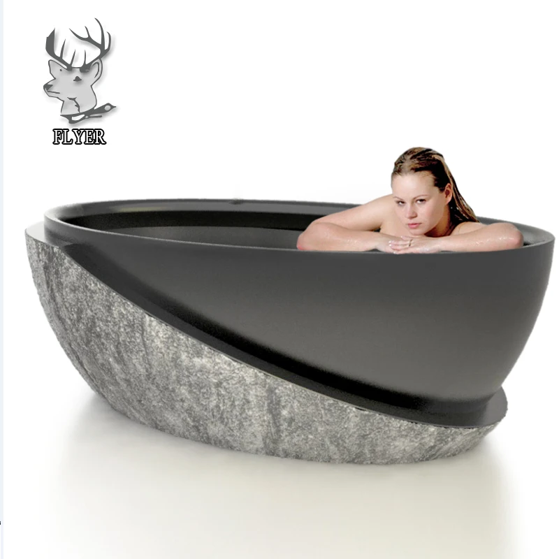 Hot Sale Bathtub Black Stone Round Bathtub For Sale Buy Stone Bathtub