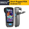 SIMPLY T9000 5inch NFC barcode portable handheld android pda with integrated bluetooth printer