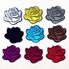 High quality rose fashion flower bird patterend hot melt adhesive applique embroidery patches stripes DIY costume Patches PE343