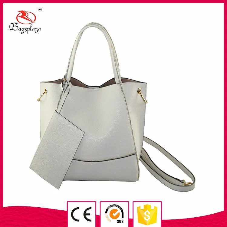 Gray High Class Pu Bag For Ladies Use Custom Design Bag Oem Huadu