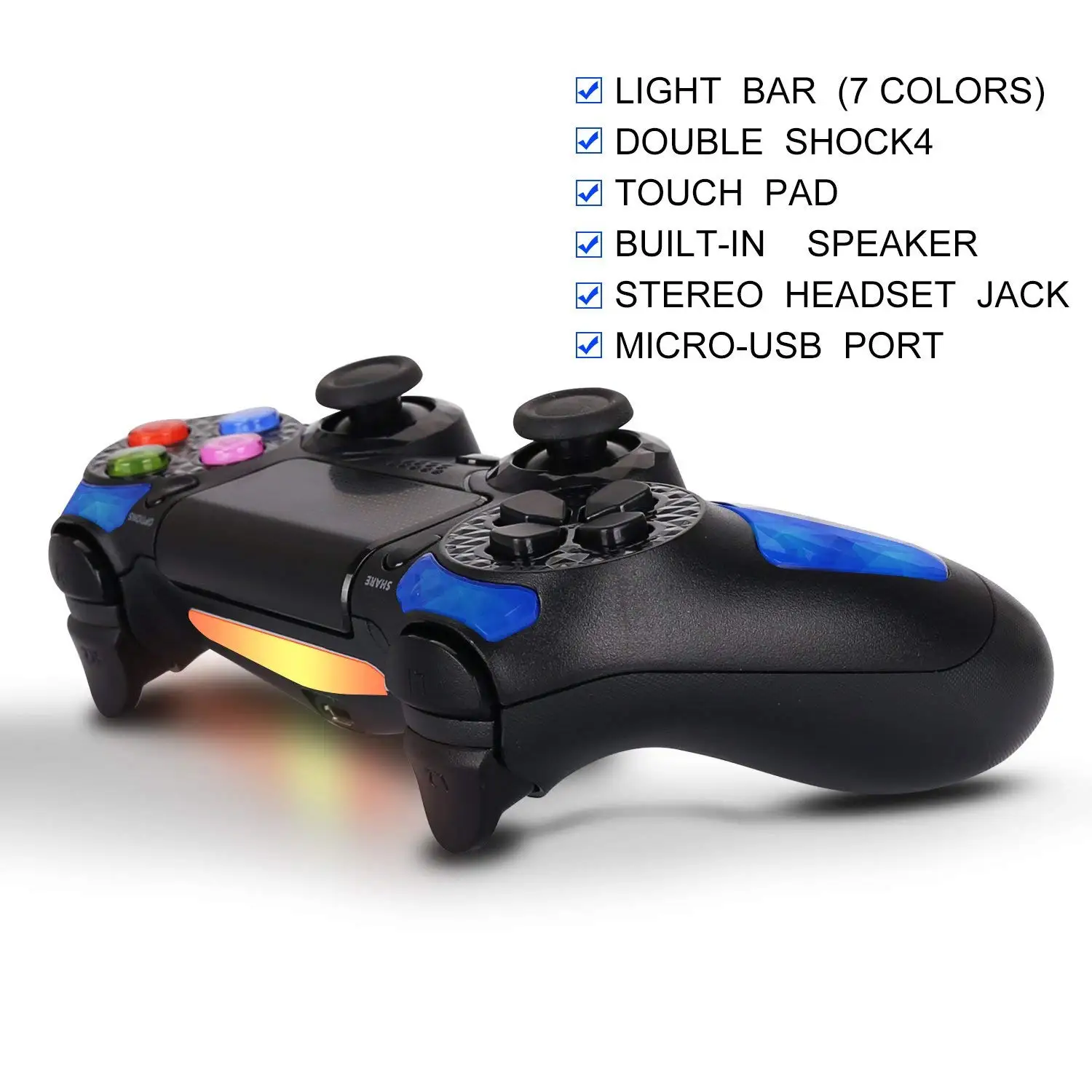 For Ps4 Wireless Controller Joysticks For Playstation 4 Colorful