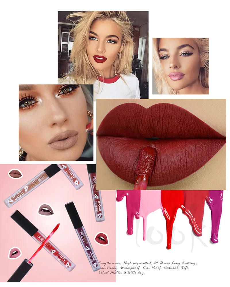 Habibi Beauty Matte Lips Velvet Liquid Lip Gloss MakeupSexiezPix Web Porn