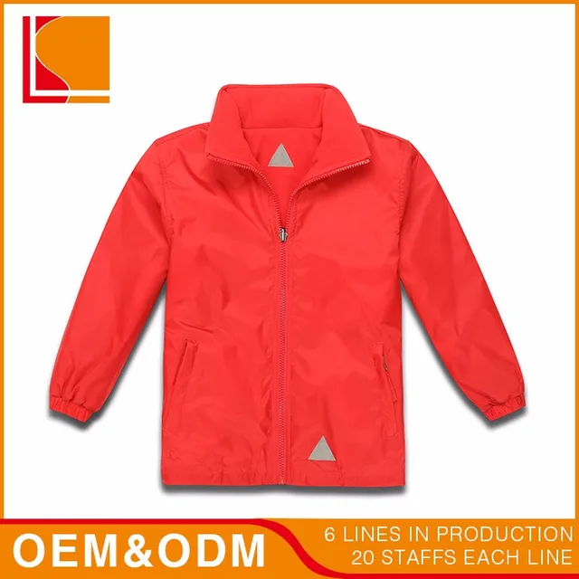 Pu Coating 70d Nylon Cool Red Spring Jacket