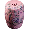 Most popular ceramic flower and bird hand painted garden stool for home garden decorative
