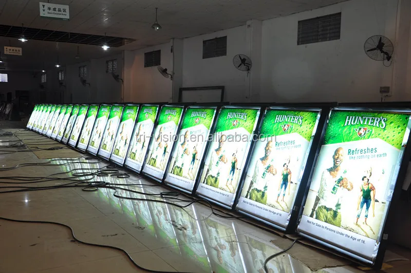 Led Digital Advertising Sign Slim Scrolling Led Advertising Light Box