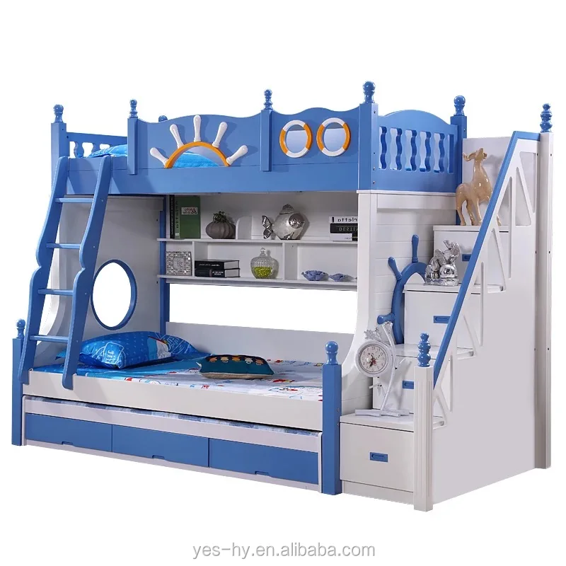 Bunk Bed With Slide Funny Cheap Kids Bed Modern Bedroom Furniture