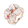 Flower Party Rings For Women 2019 hot sale Cute finger ring Girls Lady Engagement Wedding jewelry Accessories