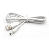 Extension 2.5mm plug ABS 22AWG retractable USB spring dc power cable