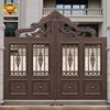 High quality beautiful powder coated house main entrance gate designs indian garden gate LY-904