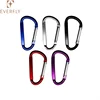High quality colorful aluminum carabiner clip hook S shape snap hook