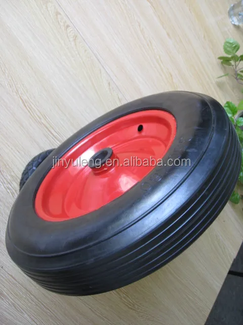 400x100 large cart wheel solid rubber tires