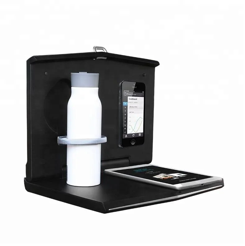 Folding Auto Car Back Seat Table Drink Food Cup Tray Holder Stand