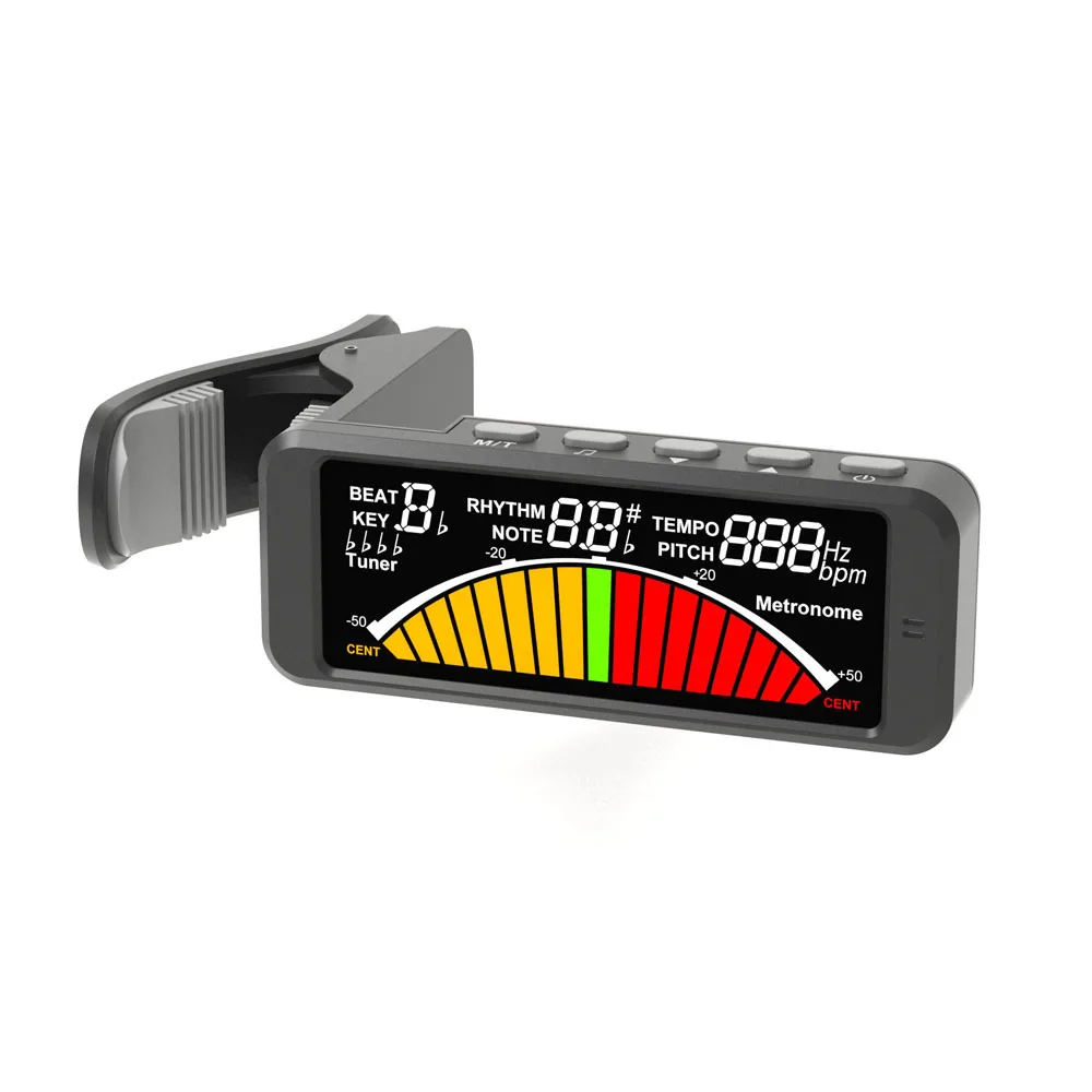Flanger Big And Color Screen Tuning Metronome Acoustic Guitar Tuner