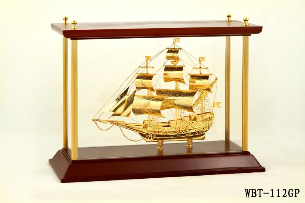 24k Gold Ship Model From Vietnam For Company Business Buy 24k Gold