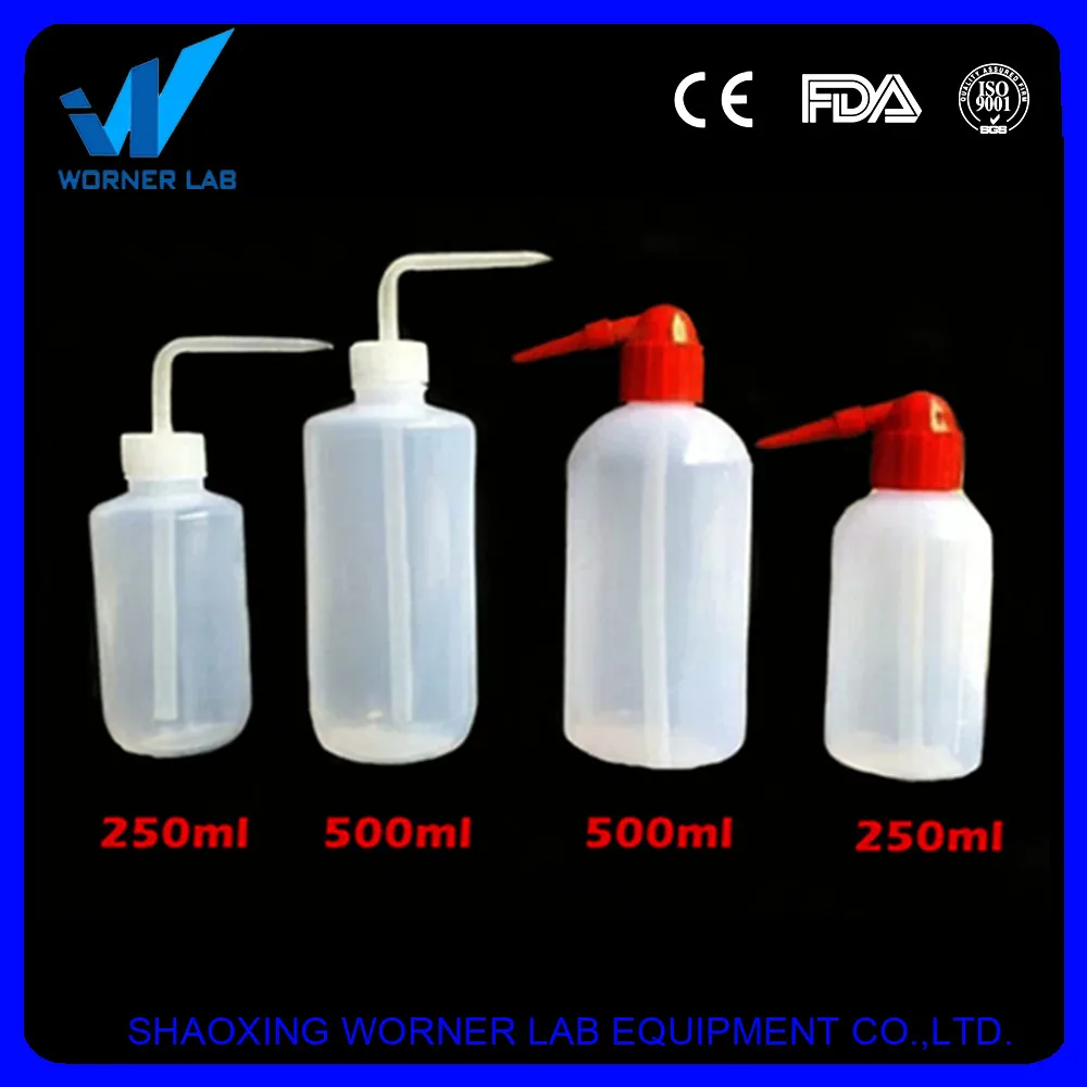 500ml Laboratory Chemical Use Plastic Squeeze Washing Bottles with