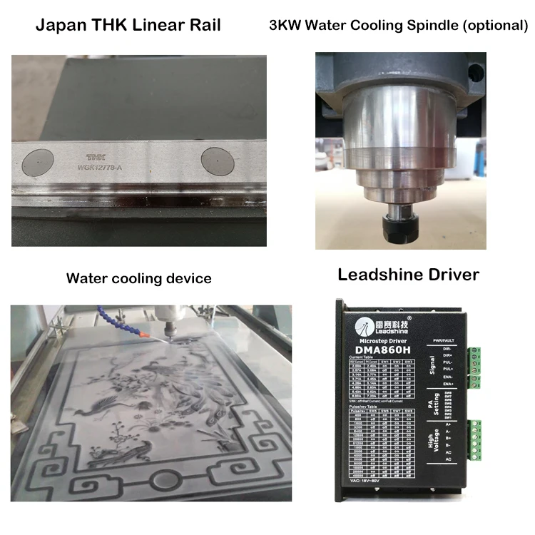 SIWEI SC1325 Marble CNC Router Engraver with water tank for Tombstone