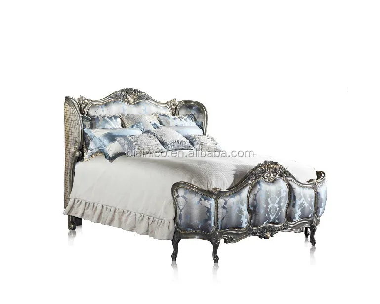 Bisini Luxury Palace King Size Bed,Royal Golden King Size Bedroom