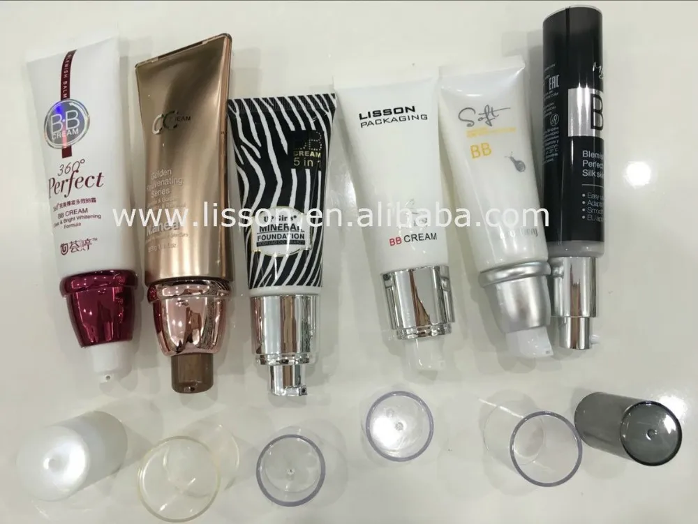 50ml Airless Pump Cosmetic /Plastic Tube Packaging for Face Cleanser/ BB cream