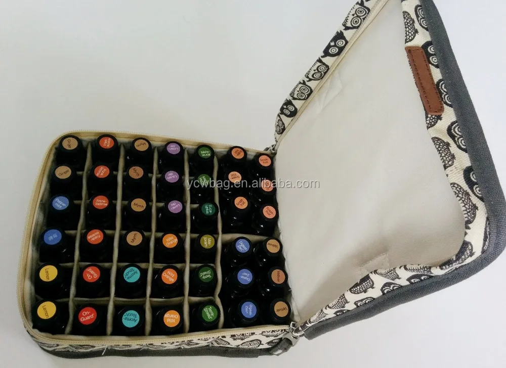 30bottle Nail Polish Storage Bag Canvas Essential Oil Carrying Case